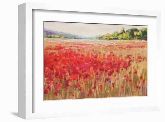 Poppies And Trees VI-null-Framed Art Print