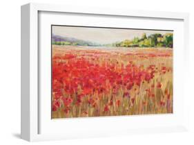 Poppies And Trees VI-null-Framed Art Print