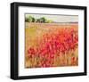 Poppies And Trees VIII-null-Framed Art Print