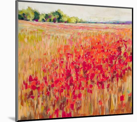 Poppies And Trees VIII-null-Mounted Art Print