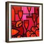 Poppies Apples Wine and Fish-John Nolan-Framed Giclee Print