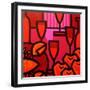 Poppies Apples Wine and Fish-John Nolan-Framed Giclee Print