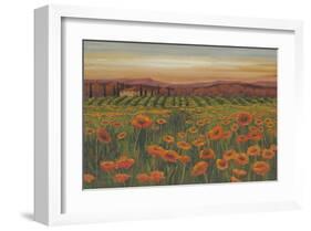 Poppies At Dusk-null-Framed Art Print