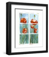 Poppies at the Window-Sonia P^-Framed Art Print