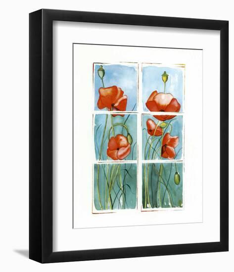 Poppies at the Window-Sonia P^-Framed Art Print