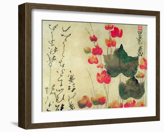 Poppies (Autumn Ivy)-Japanese School-Framed Giclee Print