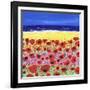 Poppies by the Beach-Caroline Duncan-Framed Giclee Print