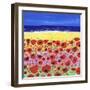 Poppies by the Beach-Caroline Duncan-Framed Premium Giclee Print