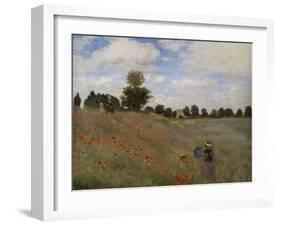 Poppies, c.1873-Claude Monet-Framed Giclee Print