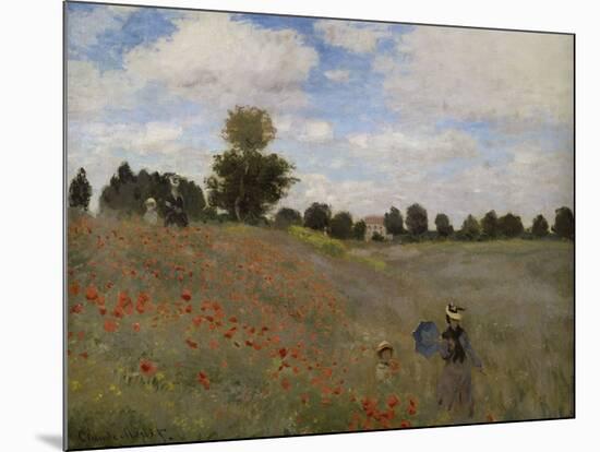 Poppies, c.1873-Claude Monet-Mounted Giclee Print