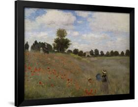 Poppies, c.1873-Claude Monet-Framed Giclee Print