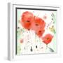 Poppies Chinoise-Sheila Golden-Framed Art Print