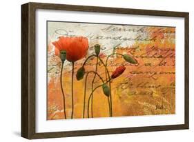 Poppies Composition I-Patricia Pinto-Framed Art Print