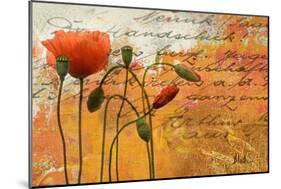 Poppies Composition I-Patricia Pinto-Mounted Art Print