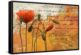 Poppies Composition I-Patricia Pinto-Framed Stretched Canvas