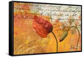 Poppies Composition II-Patricia Pinto-Framed Stretched Canvas