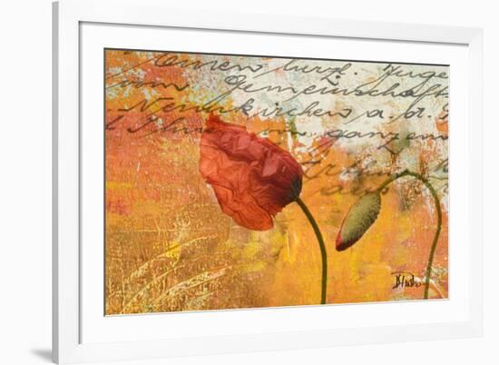 Poppies Composition II-Patricia Pinto-Framed Premium Giclee Print