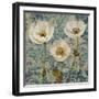 Poppies Crackle III-Tania Bello-Framed Giclee Print