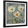 Poppies Crackle III-Tania Bello-Framed Giclee Print