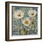 Poppies Crackle III-Tania Bello-Framed Giclee Print