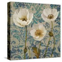Poppies Crackle III-Tania Bello-Stretched Canvas