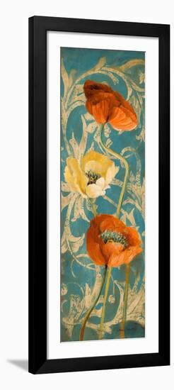 Poppies de Bleu I-Lanie Loreth-Framed Art Print