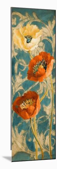 Poppies de Bleu II-Lanie Loreth-Mounted Premium Giclee Print