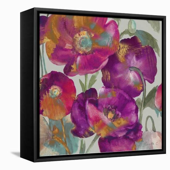 Poppies From My Window_Crop2-Marietta Cohen Art and Design-Framed Stretched Canvas