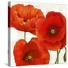 Poppies I-Luca Villa-Stretched Canvas