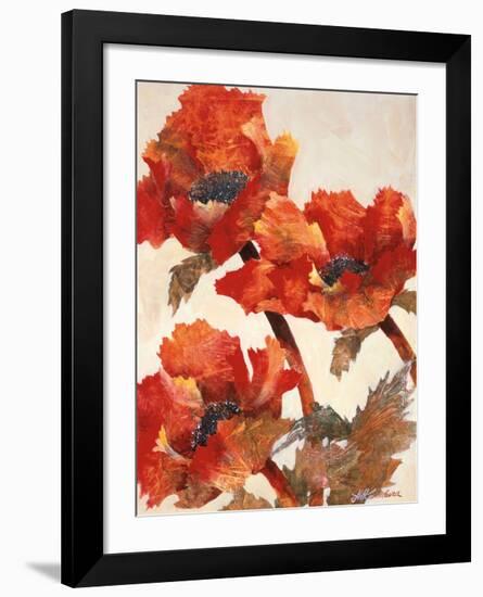 Poppies II-Joyce H^ Kamikura-Framed Giclee Print