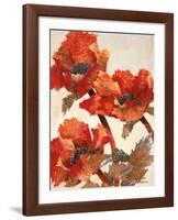 Poppies II-Joyce H^ Kamikura-Framed Giclee Print