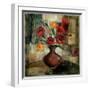 Poppies in a Copper Vase I-Silvia Vassileva-Framed Art Print