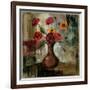 Poppies in a Copper Vase II-Silvia Vassileva-Framed Premium Giclee Print