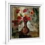 Poppies in a Copper Vase II-Silvia Vassileva-Framed Art Print