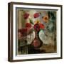 Poppies in a Copper Vase II-Silvia Vassileva-Framed Art Print