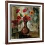 Poppies in a Copper Vase II-Silvia Vassileva-Framed Art Print