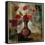 Poppies in a Copper Vase II-Silvia Vassileva-Framed Stretched Canvas