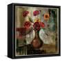 Poppies in a Copper Vase II-Silvia Vassileva-Framed Stretched Canvas