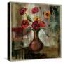 Poppies in a Copper Vase II-Silvia Vassileva-Stretched Canvas