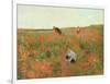 Poppies in a Field, C.1880 (Oil on Panel)-Victor Gabriel Gilbert-Framed Giclee Print