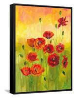 Poppies in a Field-ZPR Int’L-Framed Stretched Canvas