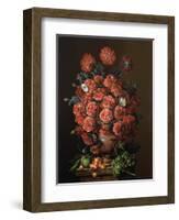 Poppies in a Terracotta Vase, 2000-Amelia Kleiser-Framed Giclee Print