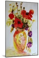 Poppies in a Vase,2000-Joan Thewsey-Mounted Giclee Print