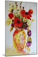 Poppies in a Vase,2000-Joan Thewsey-Mounted Giclee Print