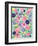 Poppies in Bloom on Aqua Background-Elizabeth Rider-Framed Giclee Print