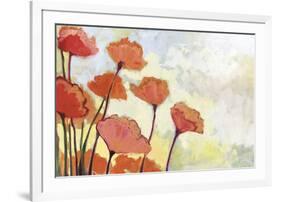 Poppies in Cream-Jennifer Lommers-Framed Giclee Print