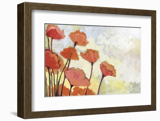 Poppies in Cream-Jennifer Lommers-Framed Art Print