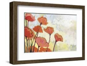 Poppies in Cream-Jennifer Lommers-Framed Art Print