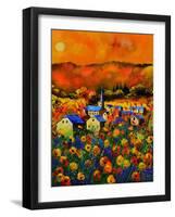 Poppies In Houroy-Pol Ledent-Framed Art Print