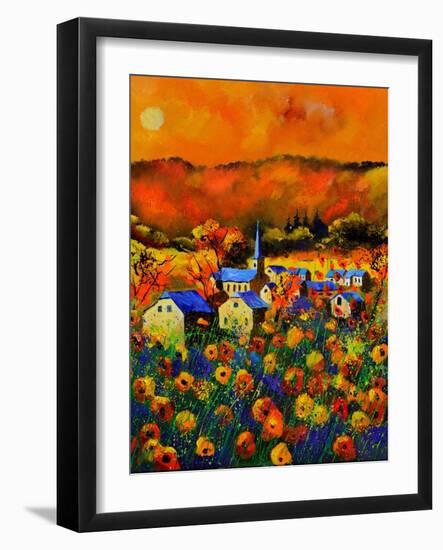 Poppies In Houroy-Pol Ledent-Framed Art Print